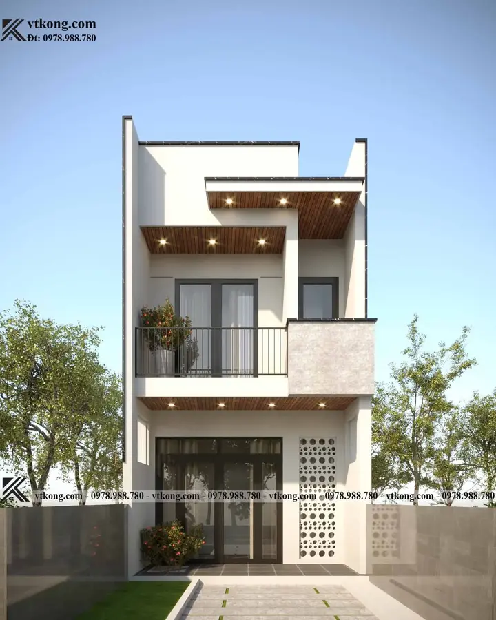 Mẫu nhà phố 2 tầng hiện đại, sang trọng tiện nghi được yêu thích nhất